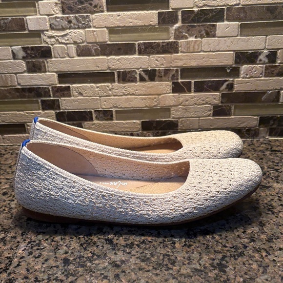 Rothy’s The Max Square Size 7 Powder Crochet Flats - Picture 2 of 8